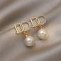 Preview: 360Home Ohrschmuck Silber pin korean Perlenohrstecker D1074